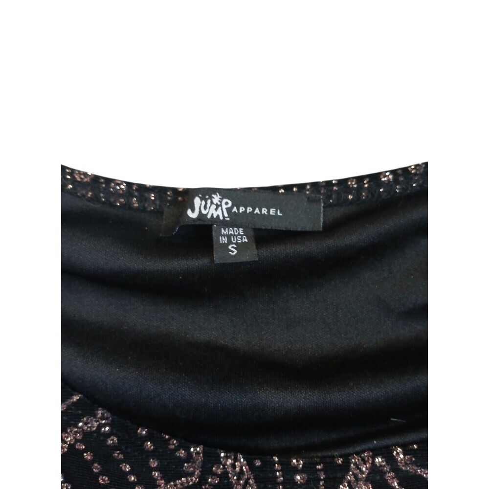 Jump Apparel Black & Gold Sequin Dress Size S|Elegant Bodycon Formal Party Dress - Picture 3 of 4